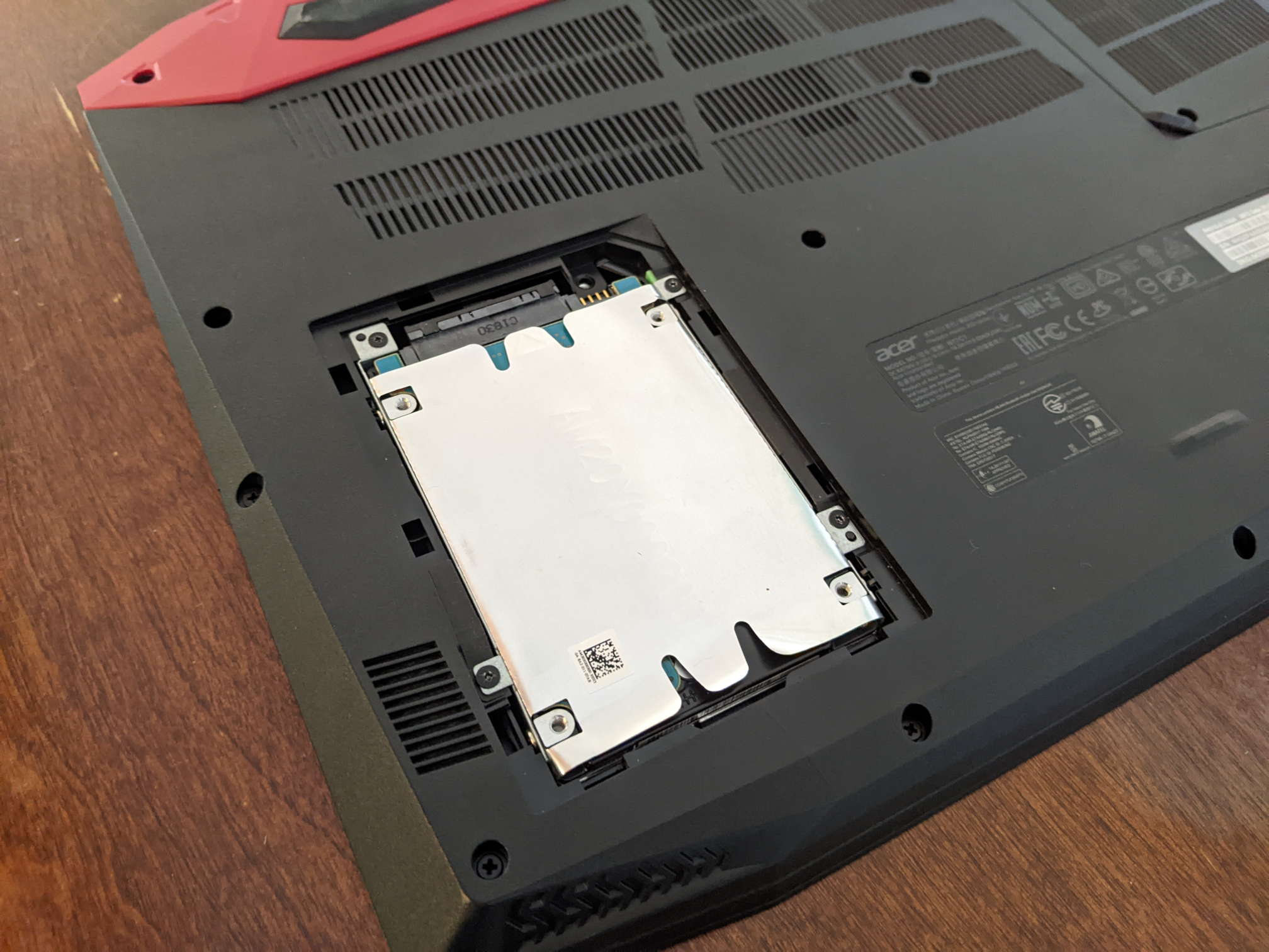 installing a hard drive in a laptop